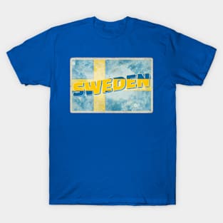 Sweden Vintage style retro souvenir T-Shirt